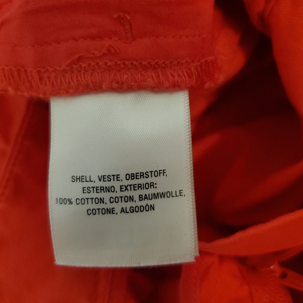 Anthropologie Poplin Wide Leg Red Rouge Flare Cotton Casual Pants Women's Sz 4 - Picture 5 of 10